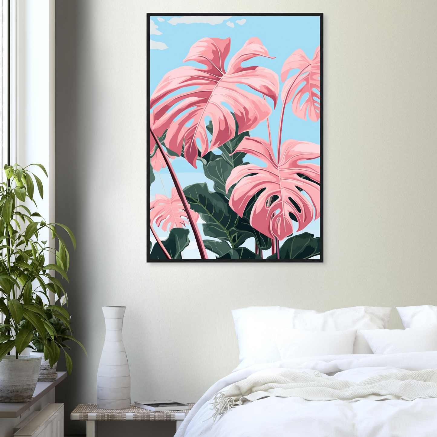 Pink Majesty Monstera Wall Art