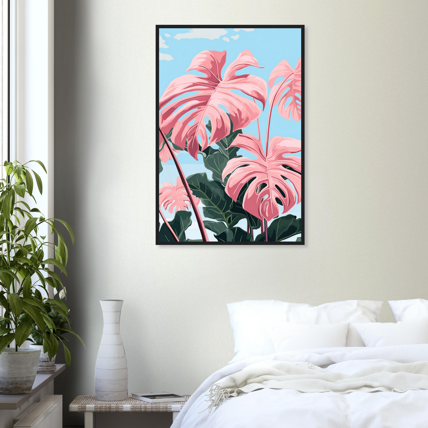 Pink Majesty Monstera Wall Art