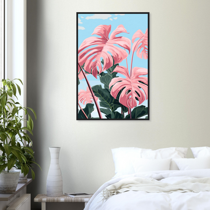 Pink Majesty Monstera Wall Art