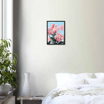 Pink Majesty Monstera Wall Art
