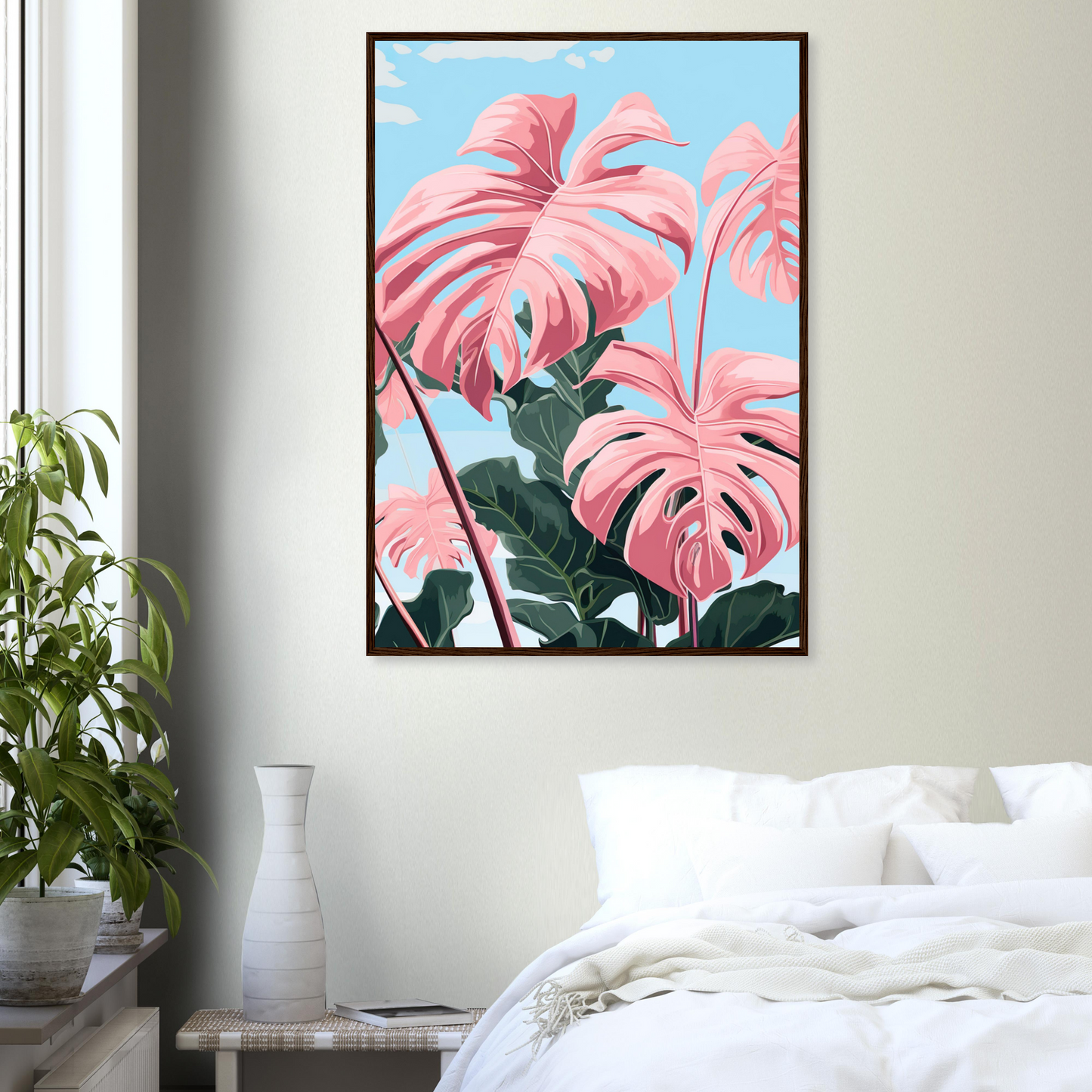Pink Majesty Monstera Wall Art