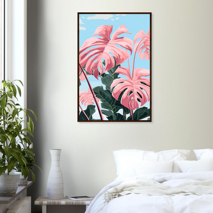 Pink Majesty Monstera Wall Art