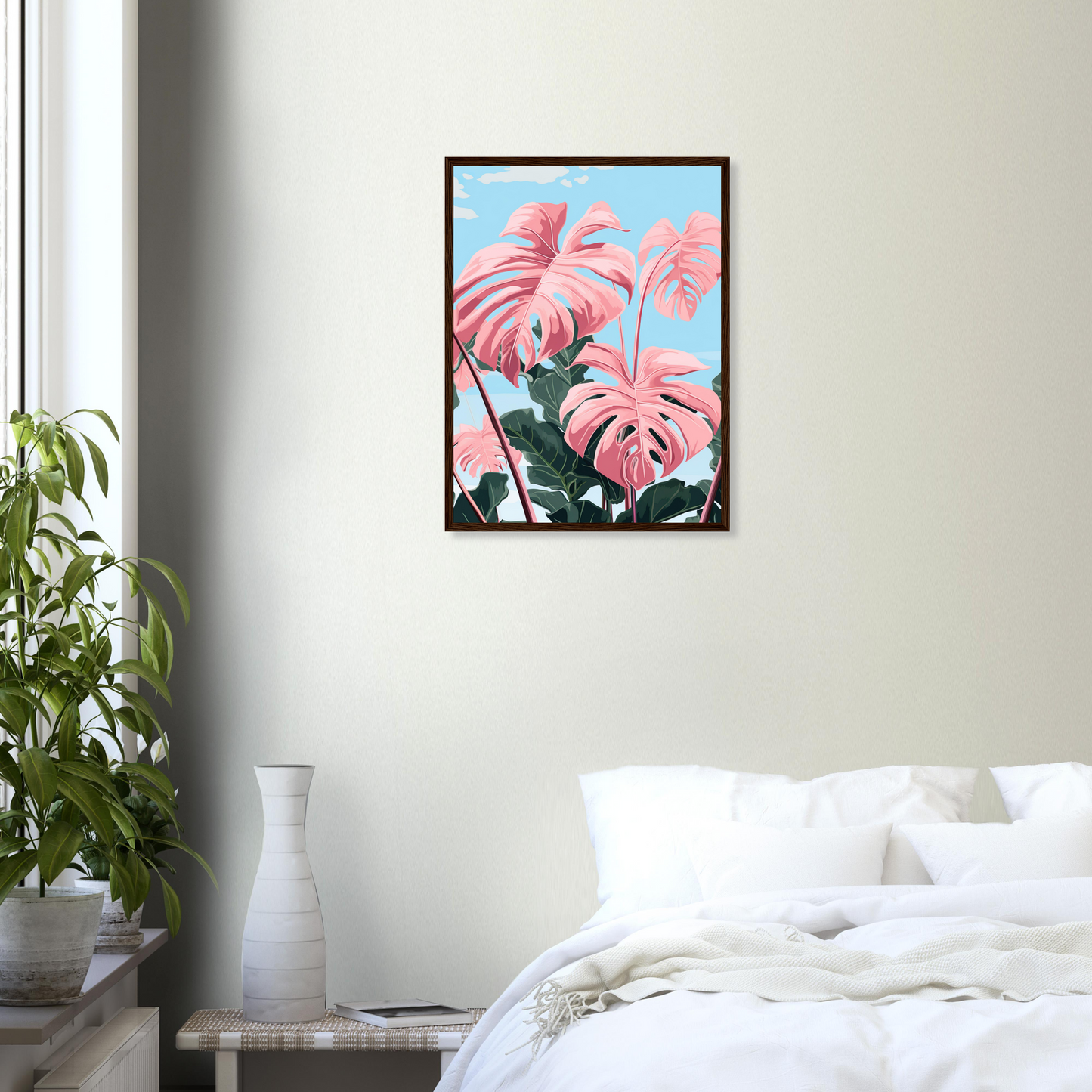 Pink Majesty Monstera Wall Art