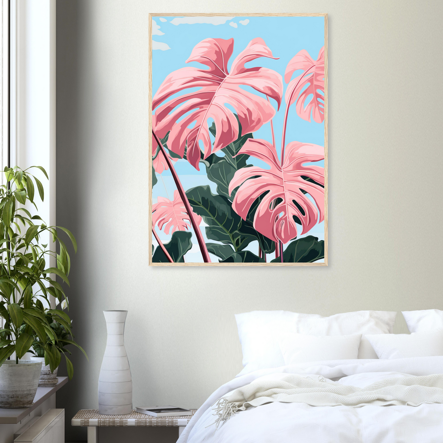 Pink Majesty Monstera Wall Art