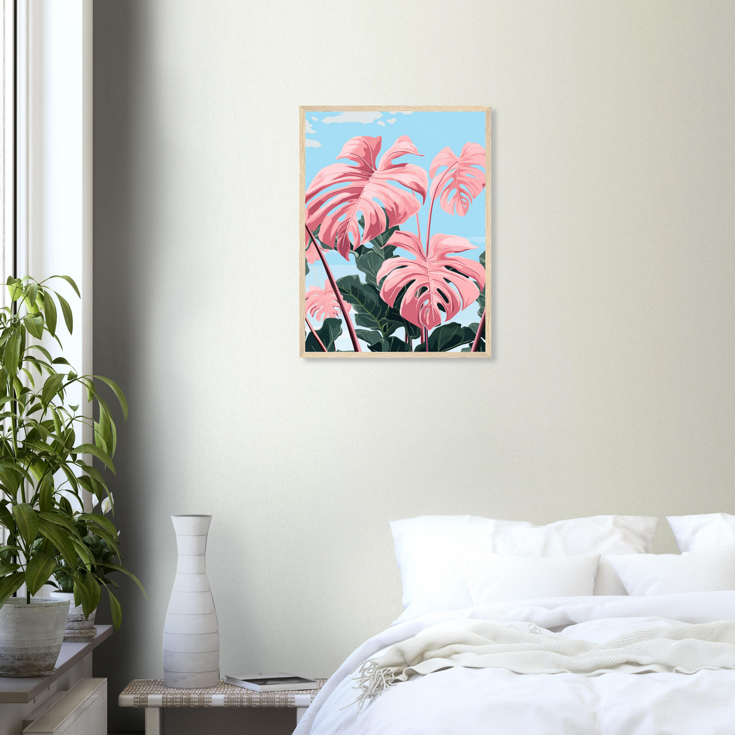 Pink Majesty Monstera Wall Art