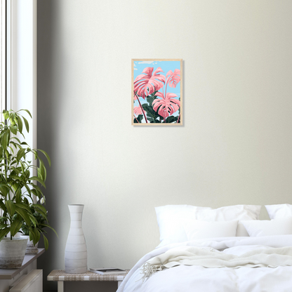 Pink Majesty Monstera Wall Art