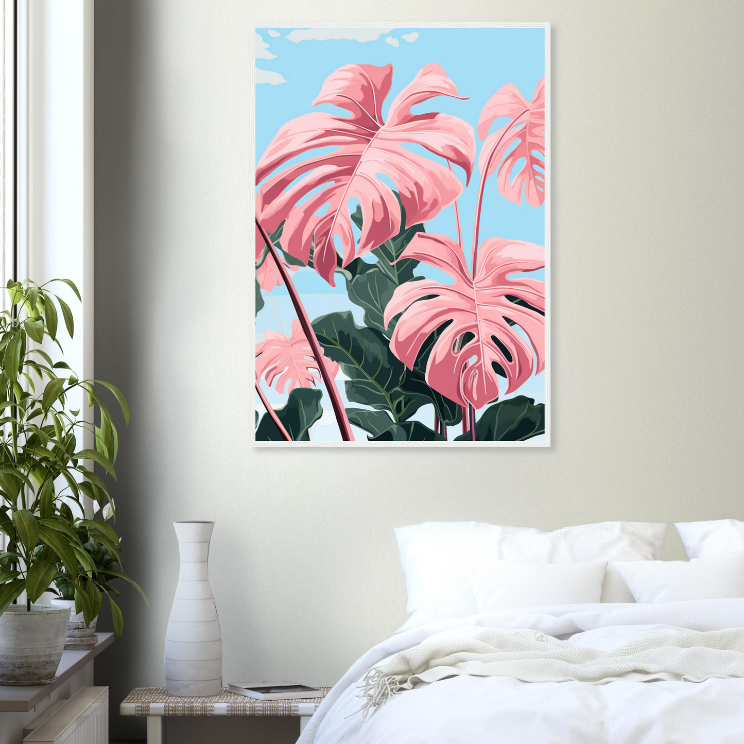 Pink Majesty Monstera Wall Art