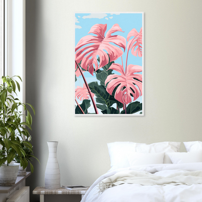 Pink Majesty Monstera Wall Art