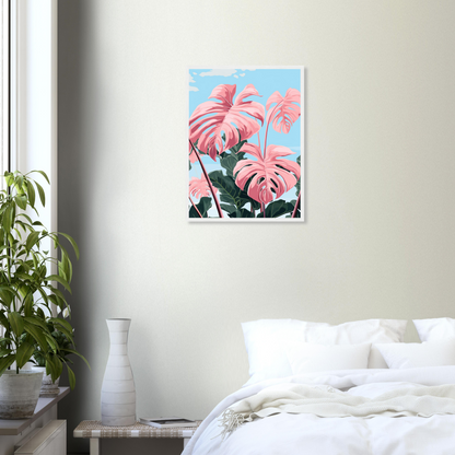 Pink Majesty Monstera Wall Art