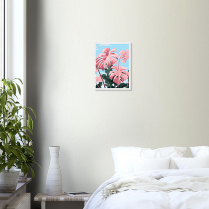 Pink Majesty Monstera Wall Art