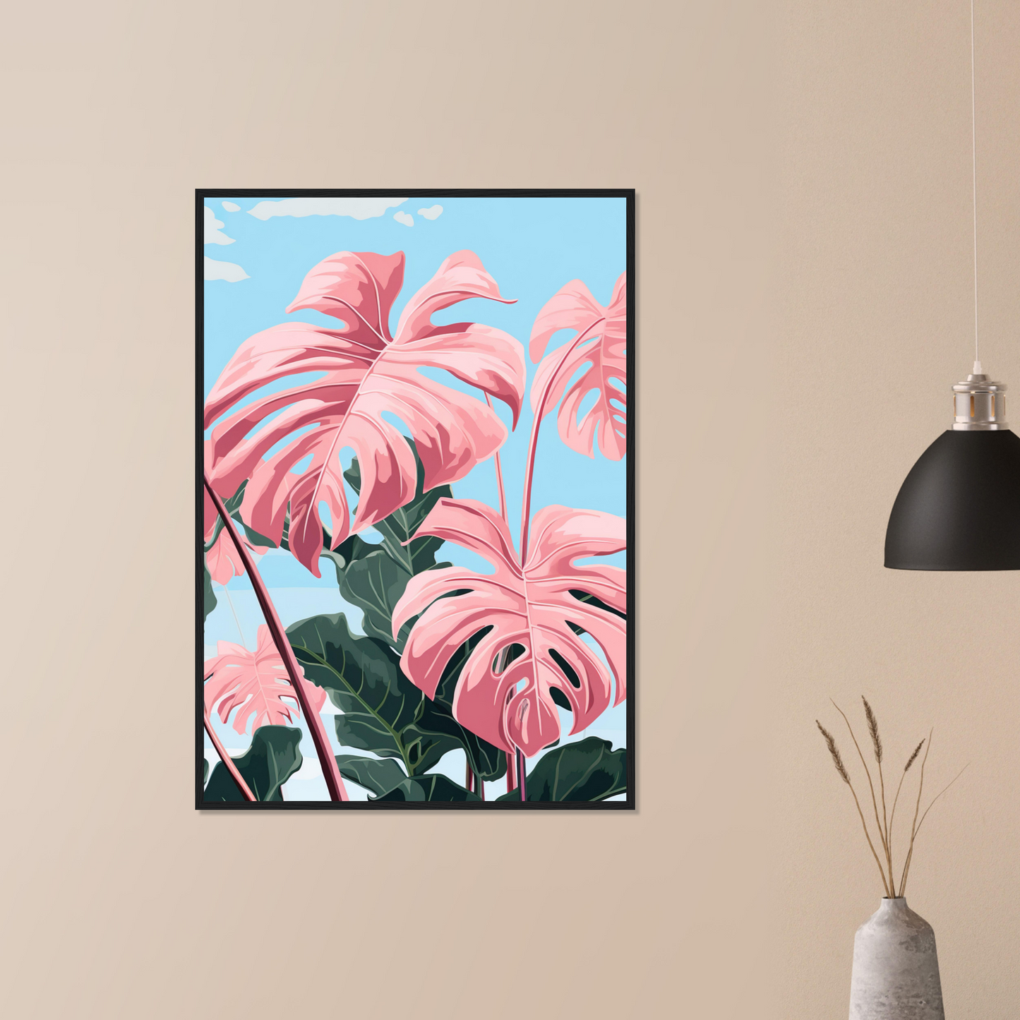 Pink Majesty Monstera Wall Art