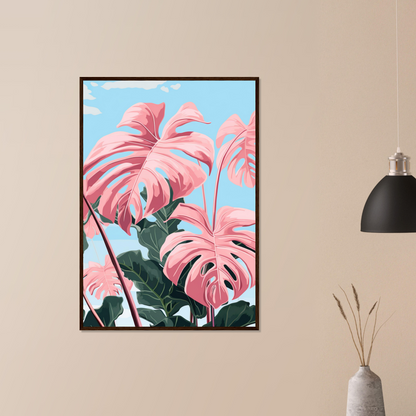 Pink Majesty Monstera Wall Art