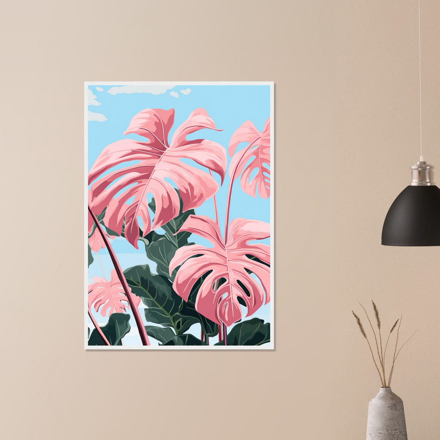 Pink Majesty Monstera Wall Art