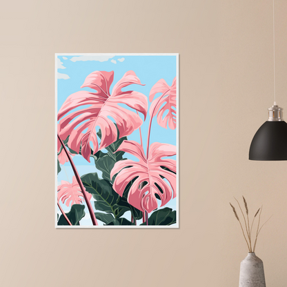 Pink Majesty Monstera Wall Art