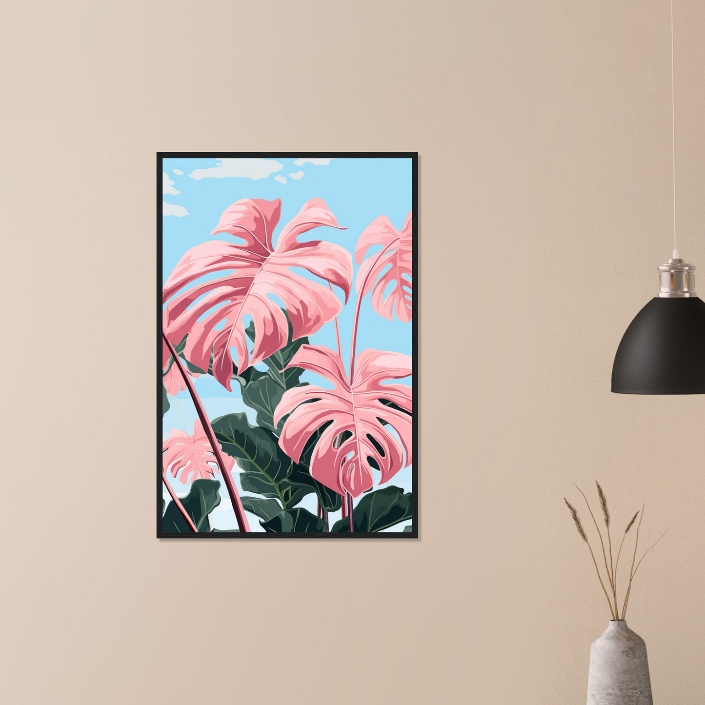 Pink Majesty Monstera Wall Art