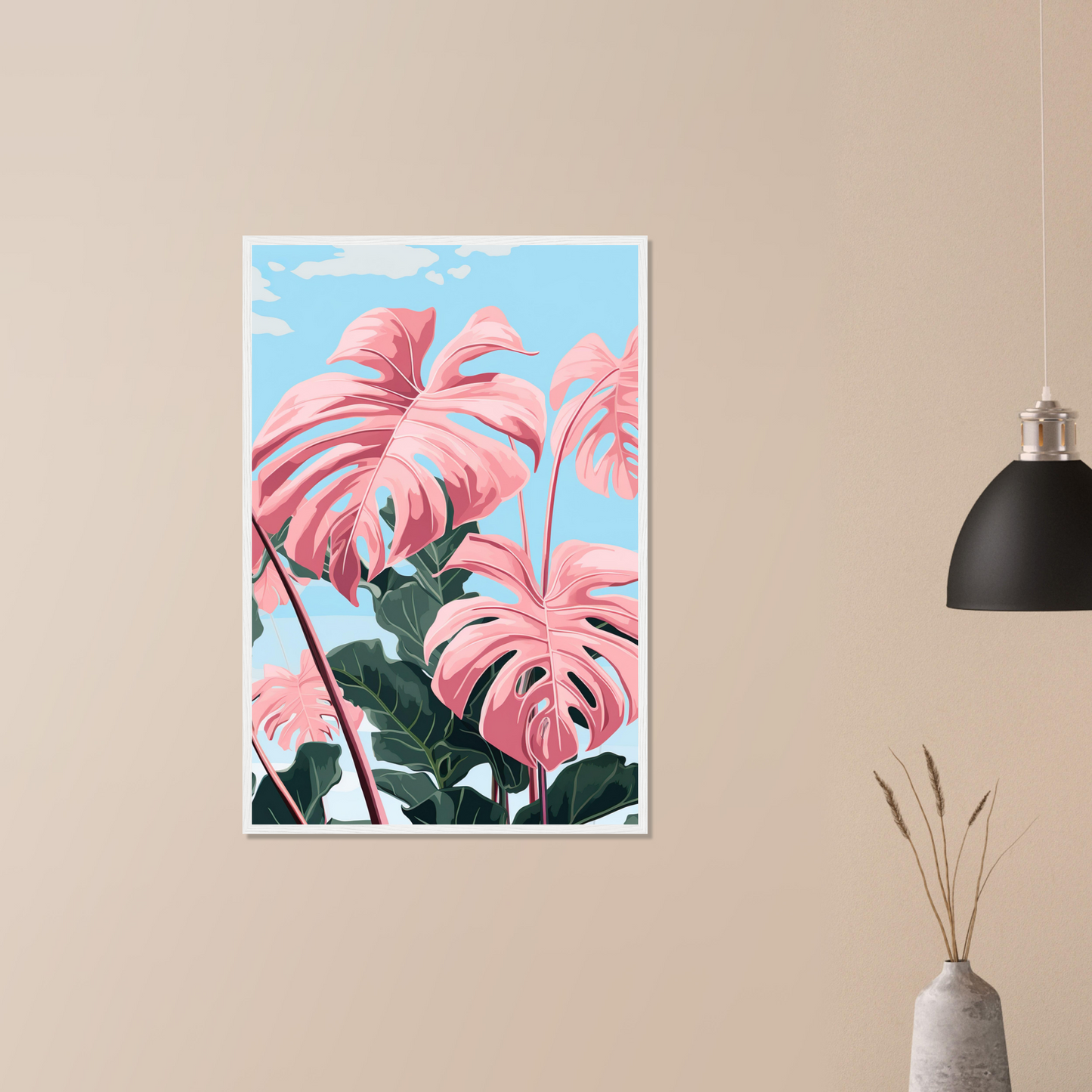 Pink Majesty Monstera Wall Art