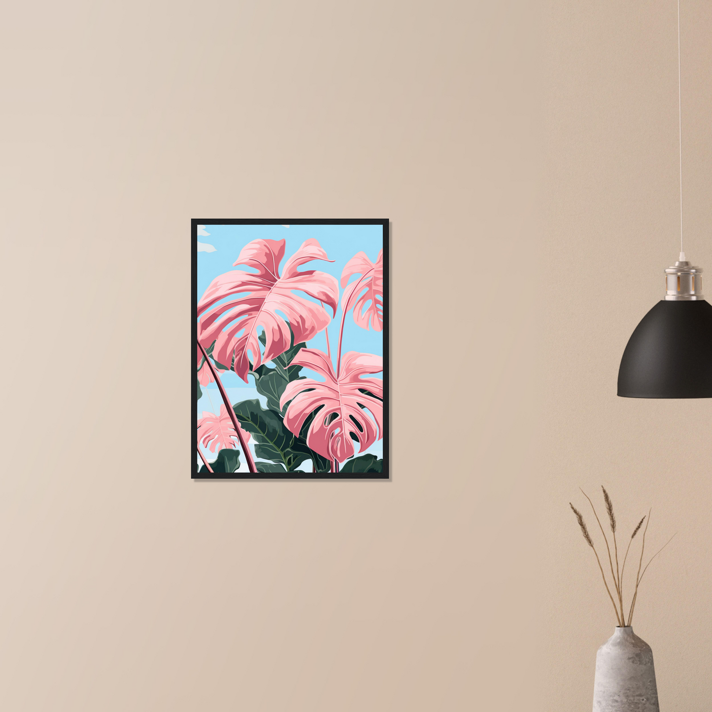 Pink Majesty Monstera Wall Art