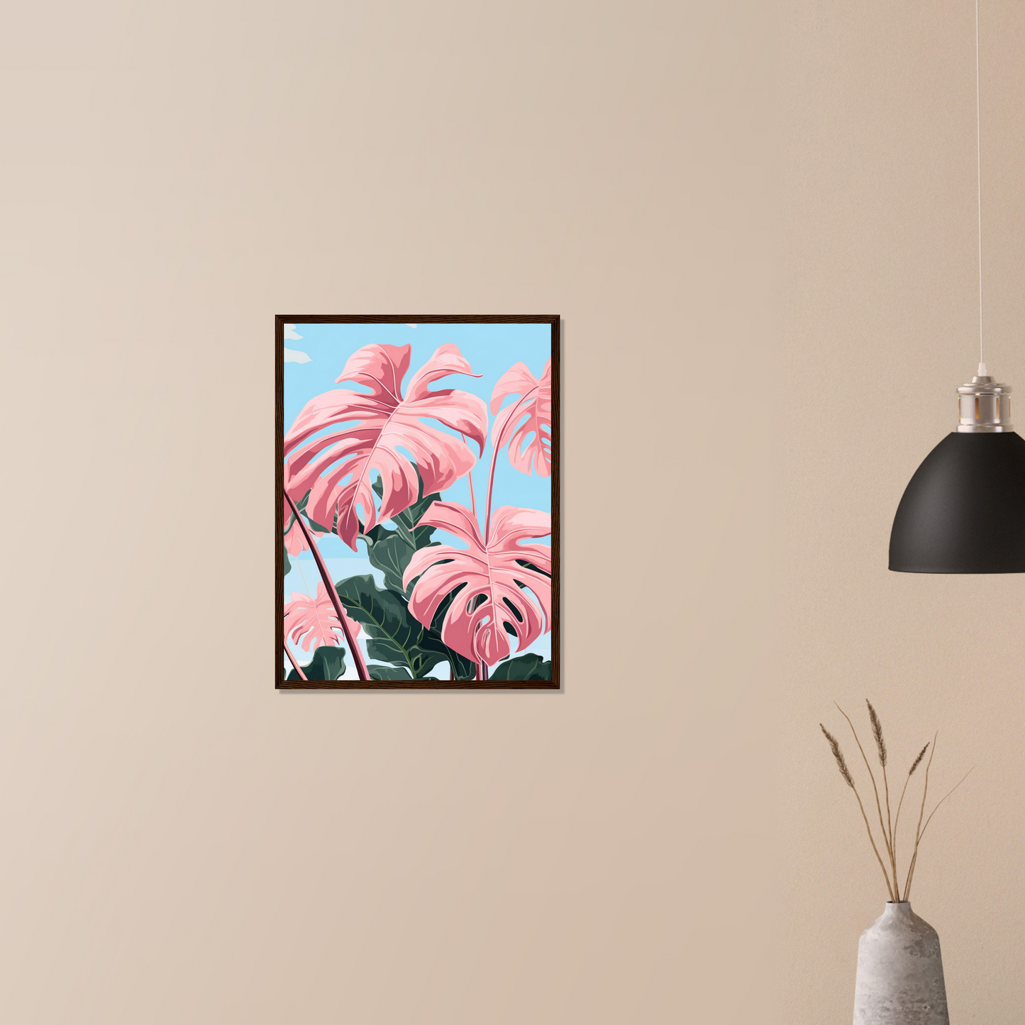 Pink Majesty Monstera Wall Art