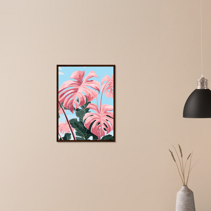Pink Majesty Monstera Wall Art