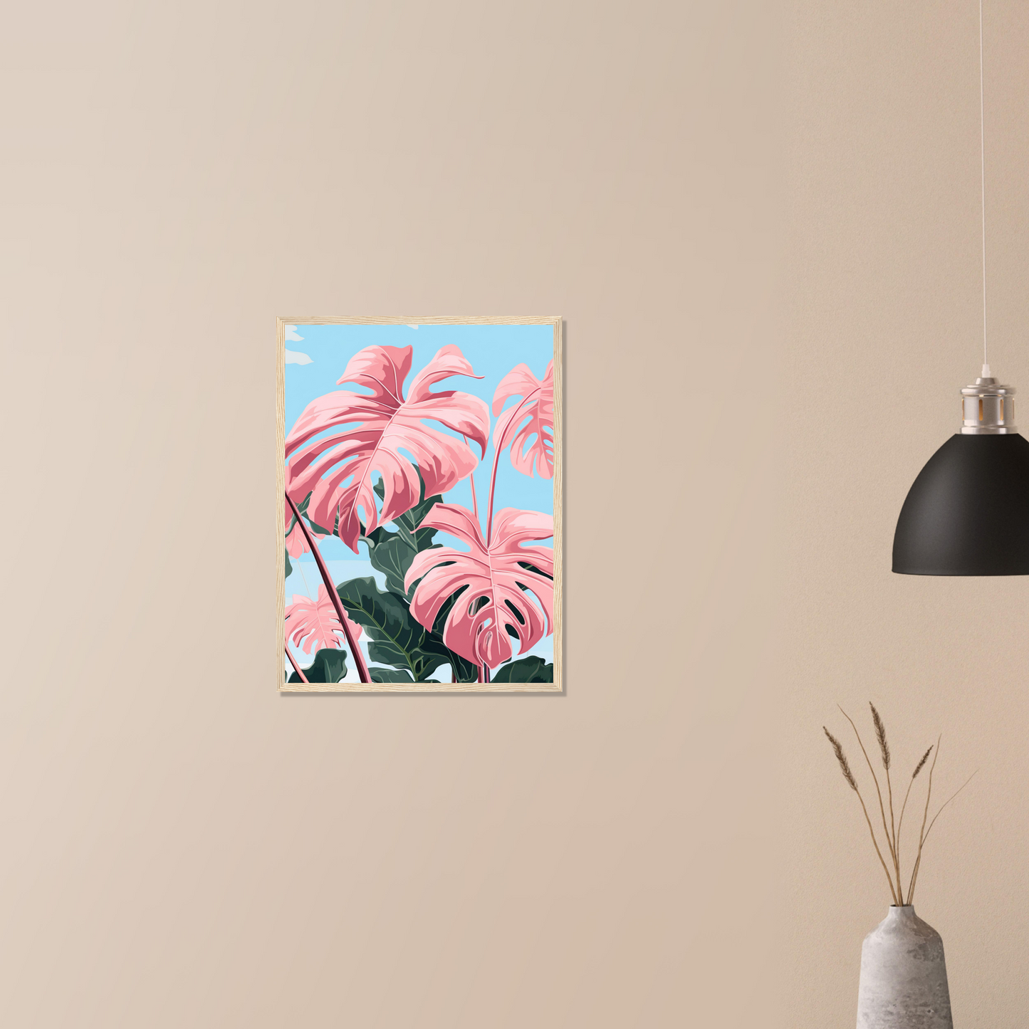 Pink Majesty Monstera Wall Art