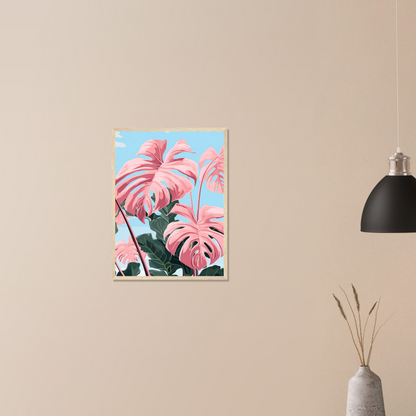 Pink Majesty Monstera Wall Art