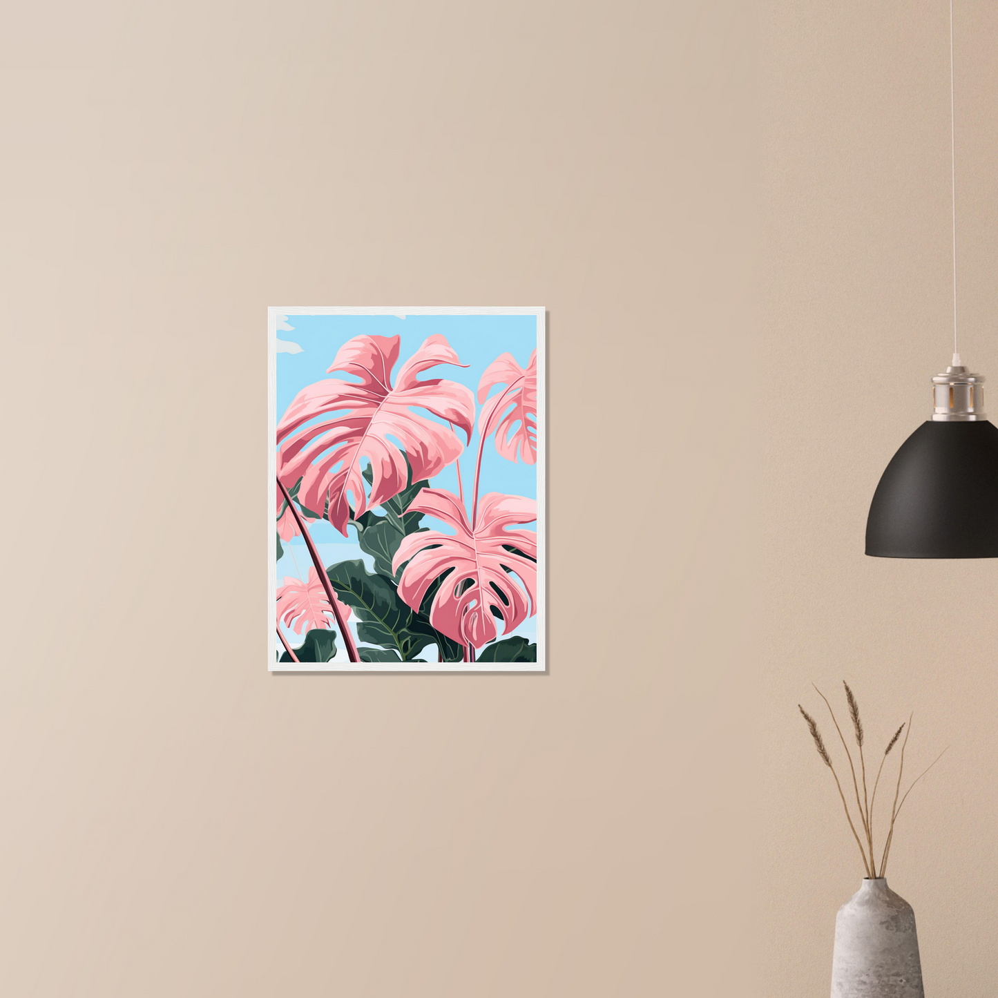 Pink Majesty Monstera Wall Art