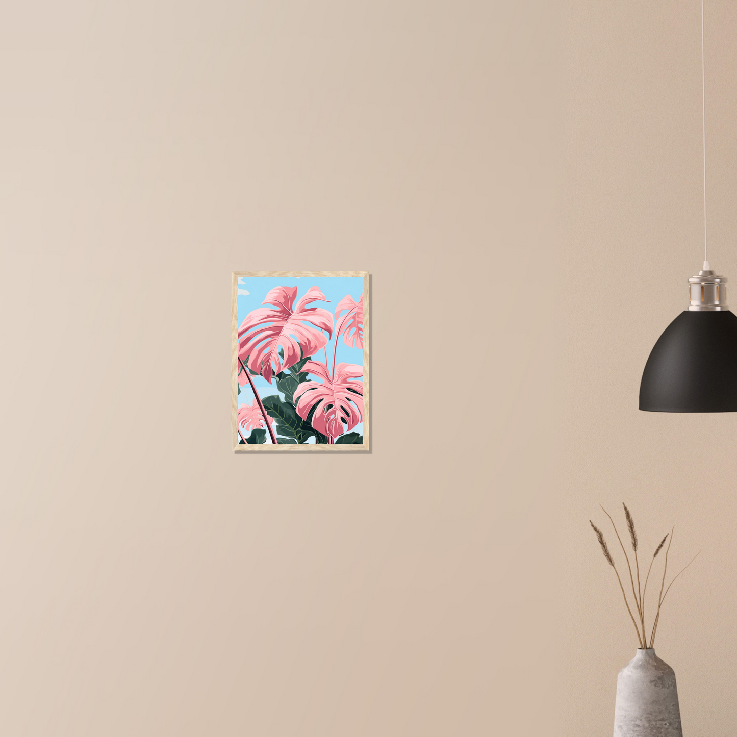 Pink Majesty Monstera Wall Art