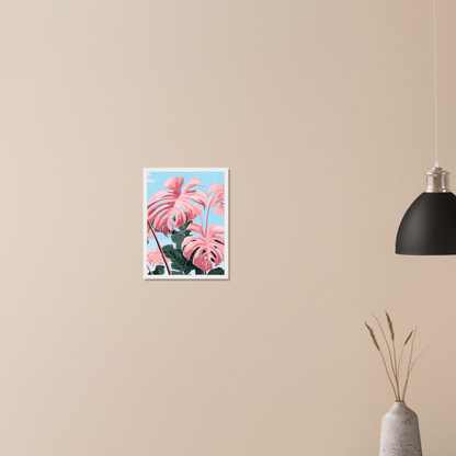 Pink Majesty Monstera Wall Art