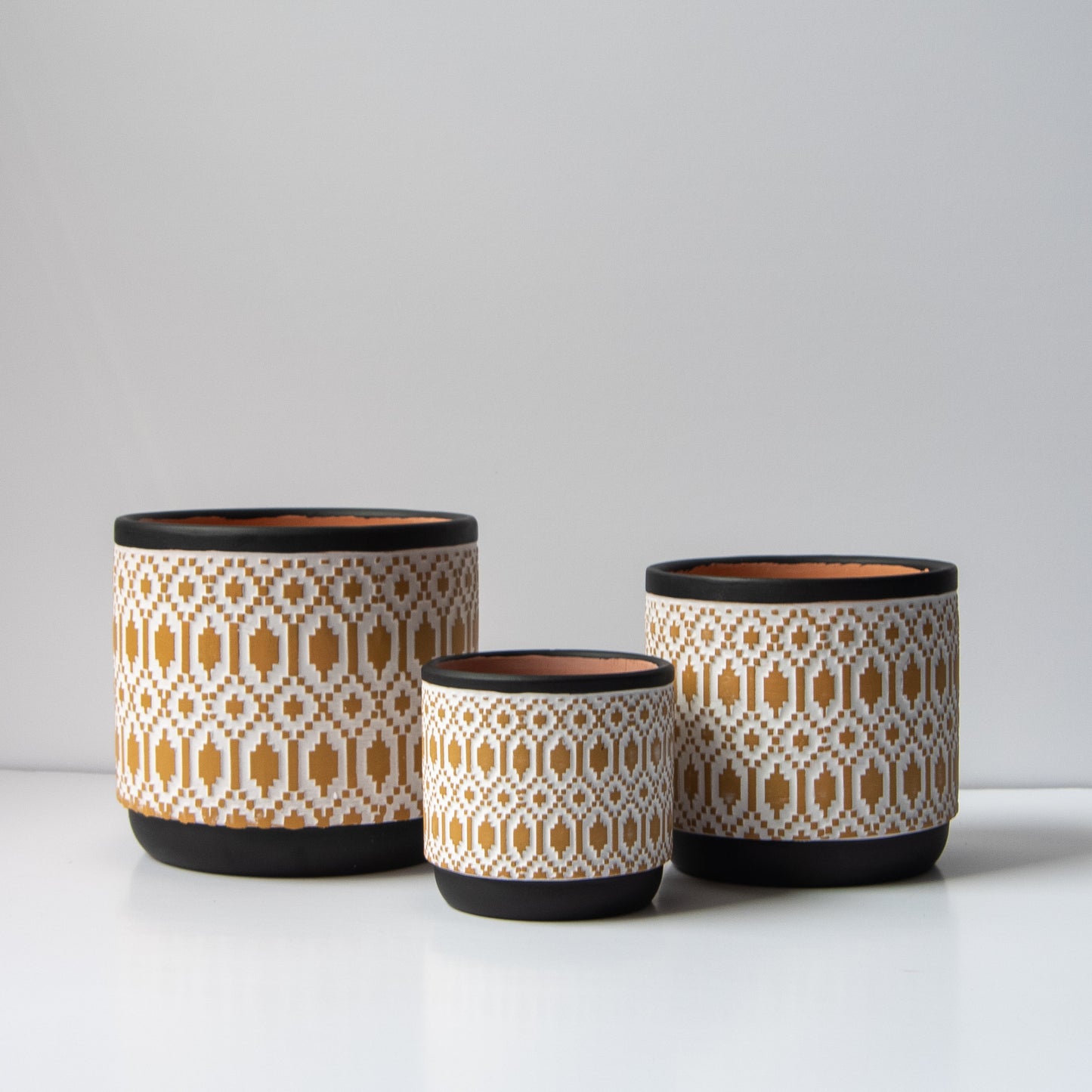 Fortuna Terracotta Planter Trio