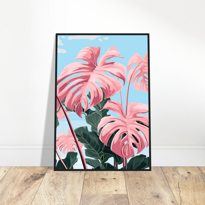 Pink Majesty Monstera Wall Art