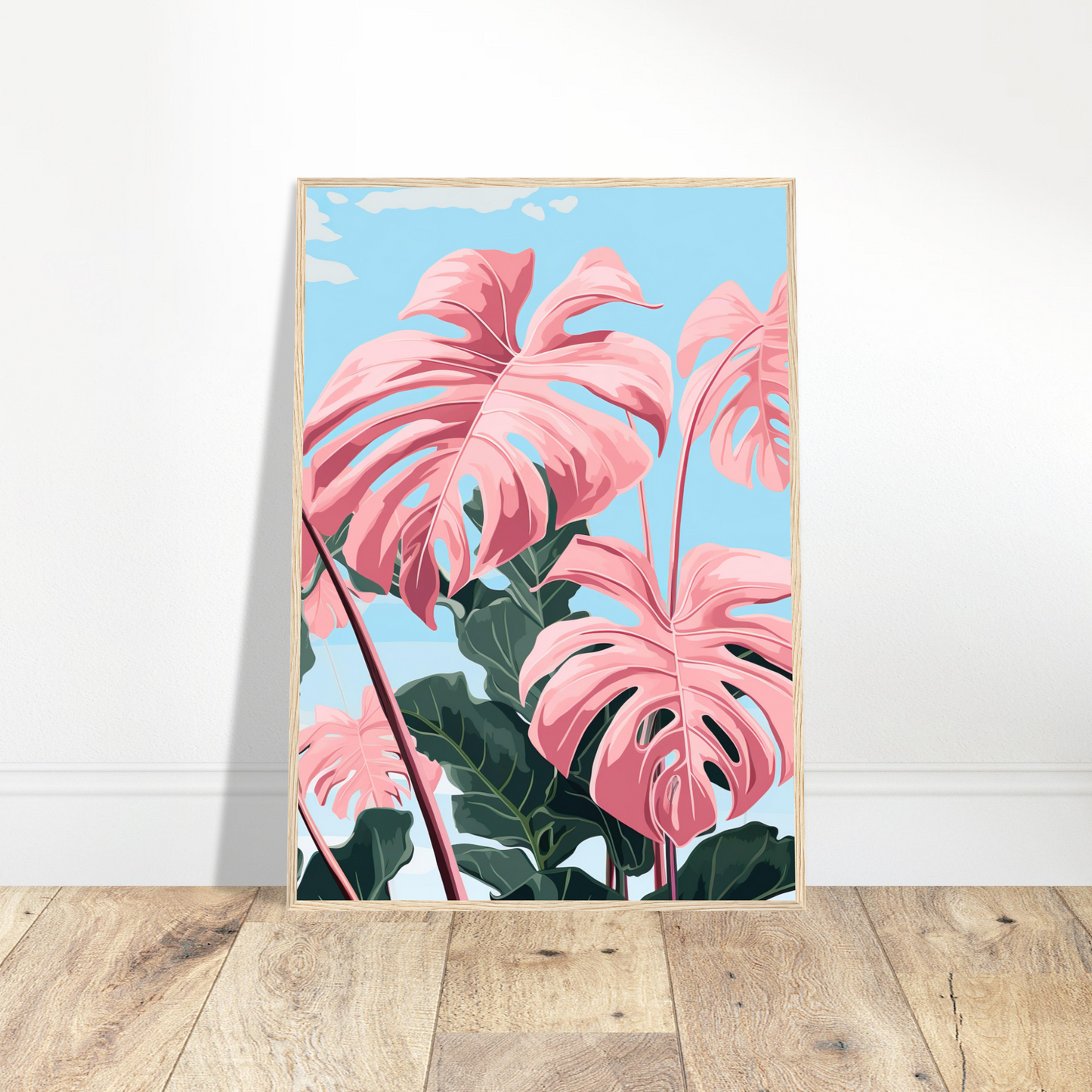 Pink Majesty Monstera Wall Art