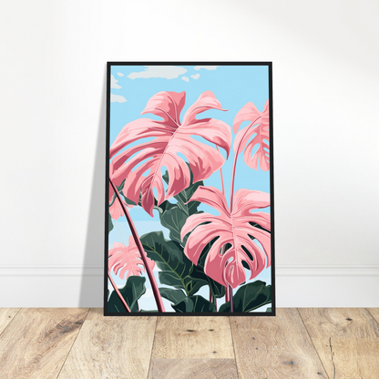 Pink Majesty Monstera Wall Art