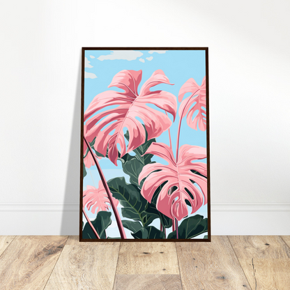 Pink Majesty Monstera Wall Art
