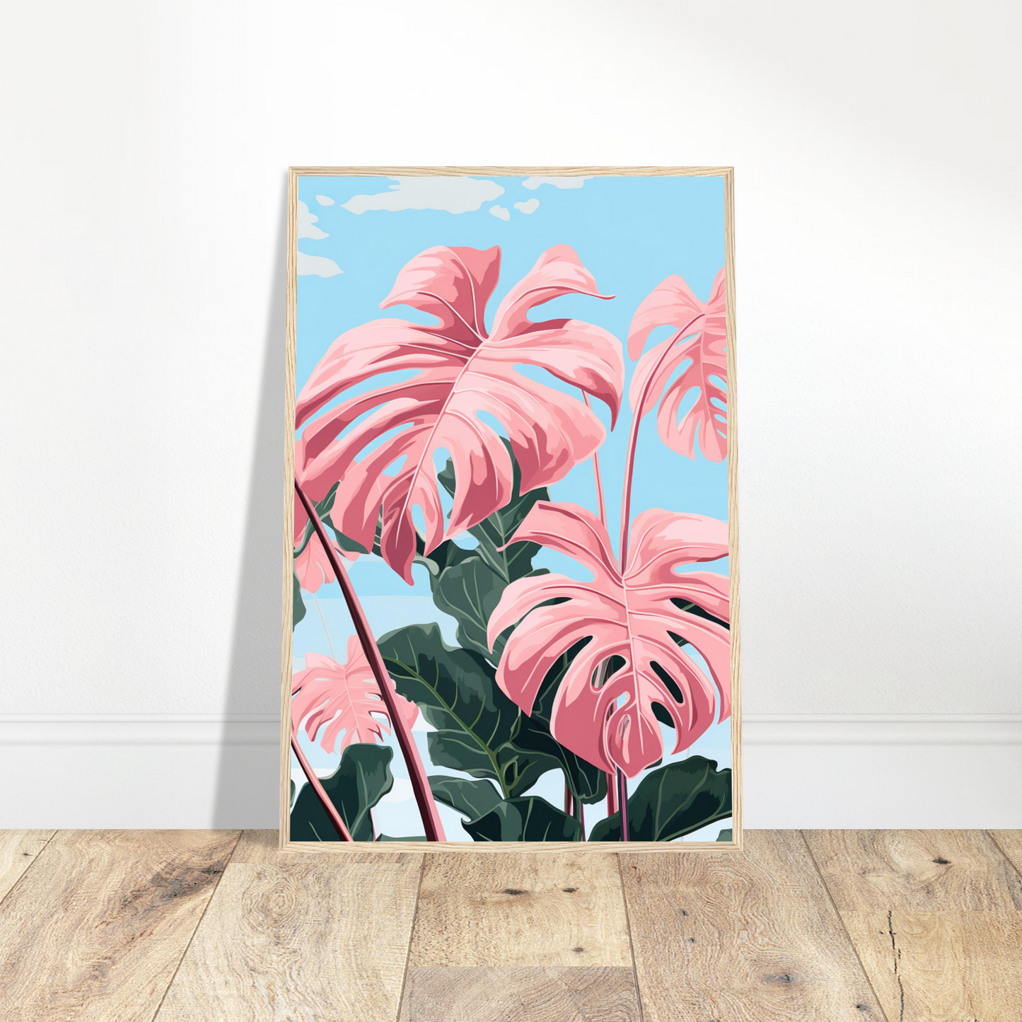 Pink Majesty Monstera Wall Art