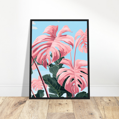Pink Majesty Monstera Wall Art