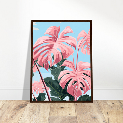 Pink Majesty Monstera Wall Art