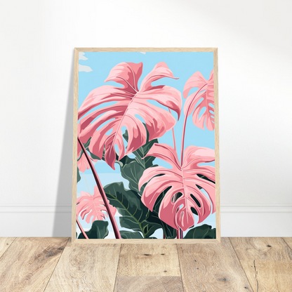 Pink Majesty Monstera Wall Art