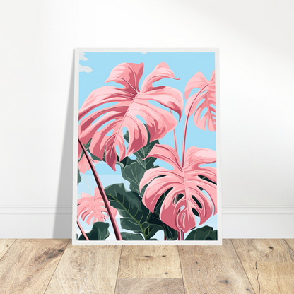 Pink Majesty Monstera Wall Art