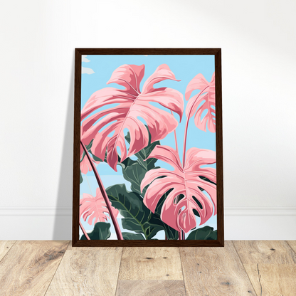 Pink Majesty Monstera Wall Art
