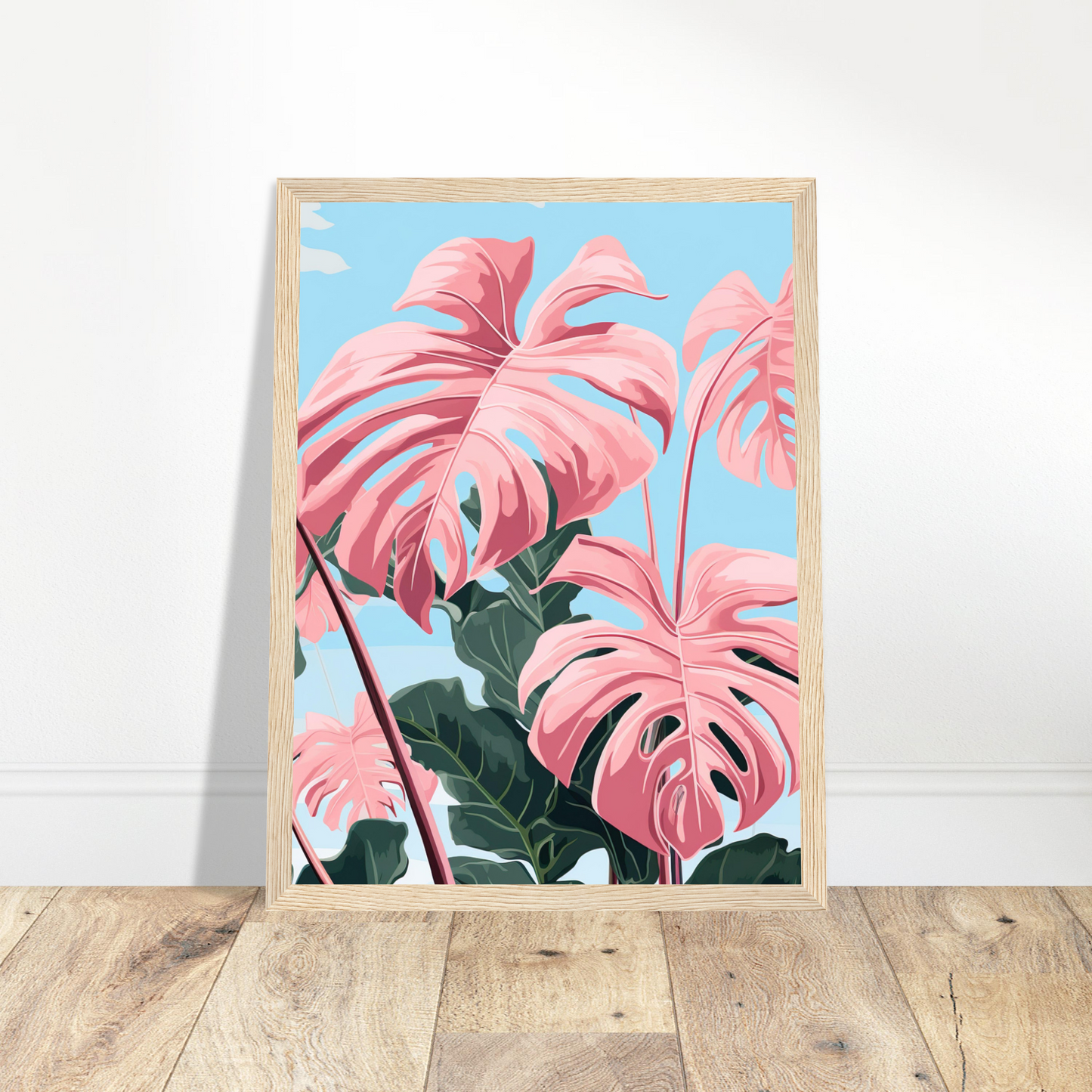 Pink Majesty Monstera Wall Art