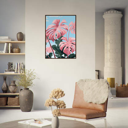 Pink Majesty Monstera Wall Art