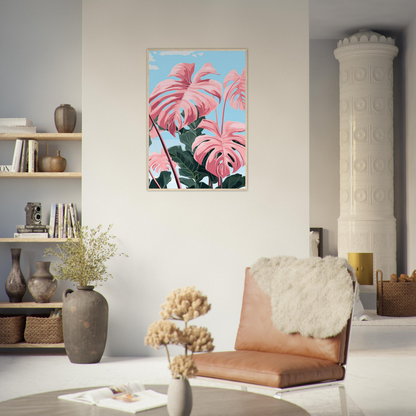 Pink Majesty Monstera Wall Art