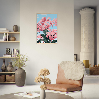 Pink Majesty Monstera Wall Art