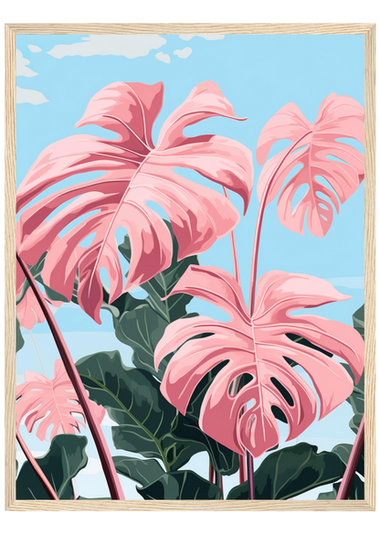 Pink Majesty Monstera Wall Art
