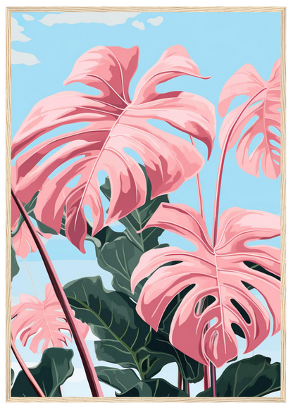 Pink Majesty Monstera Wall Art