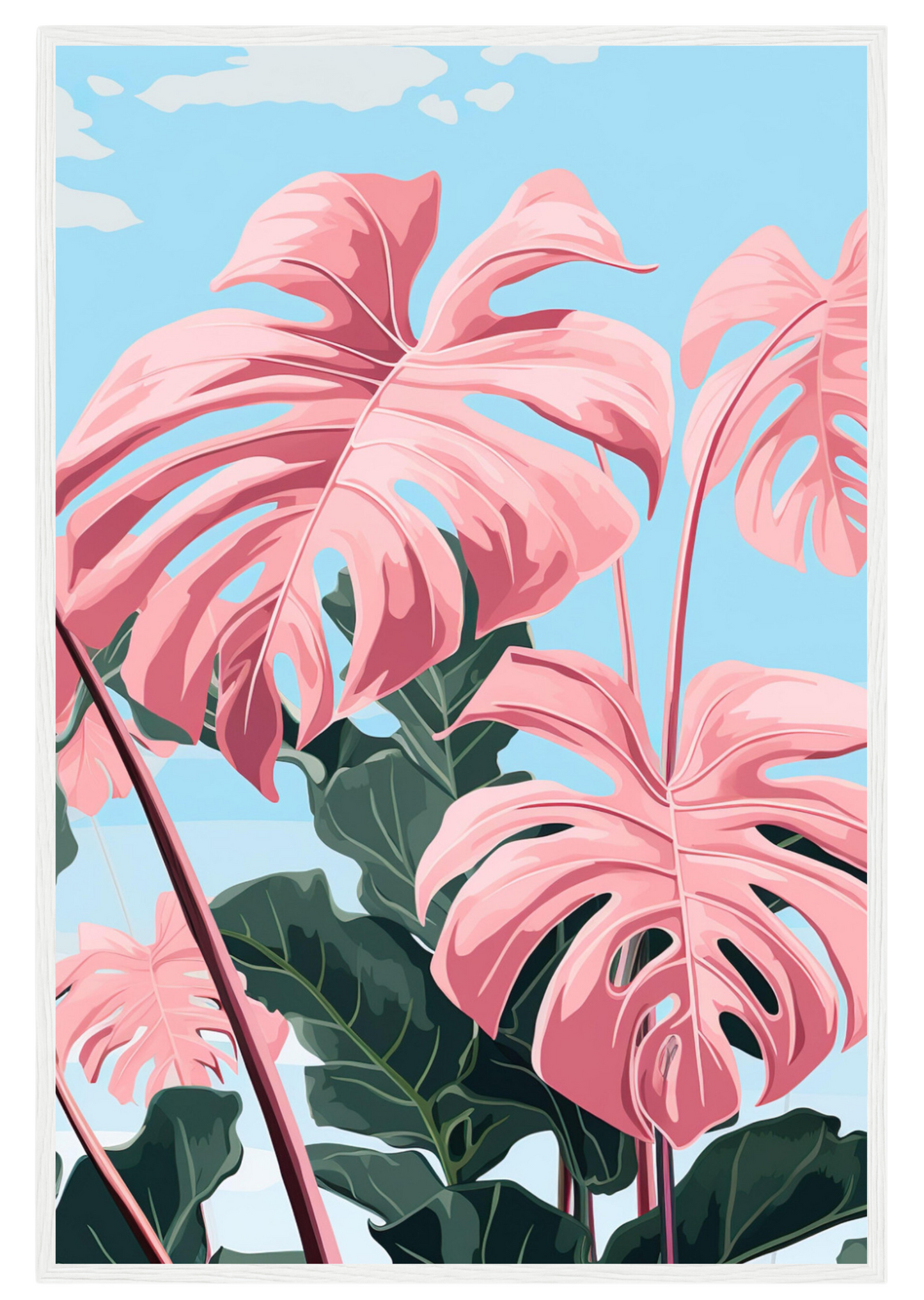 Pink Majesty Monstera Wall Art