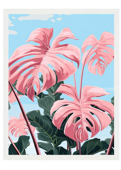 Pink Majesty Monstera Wall Art