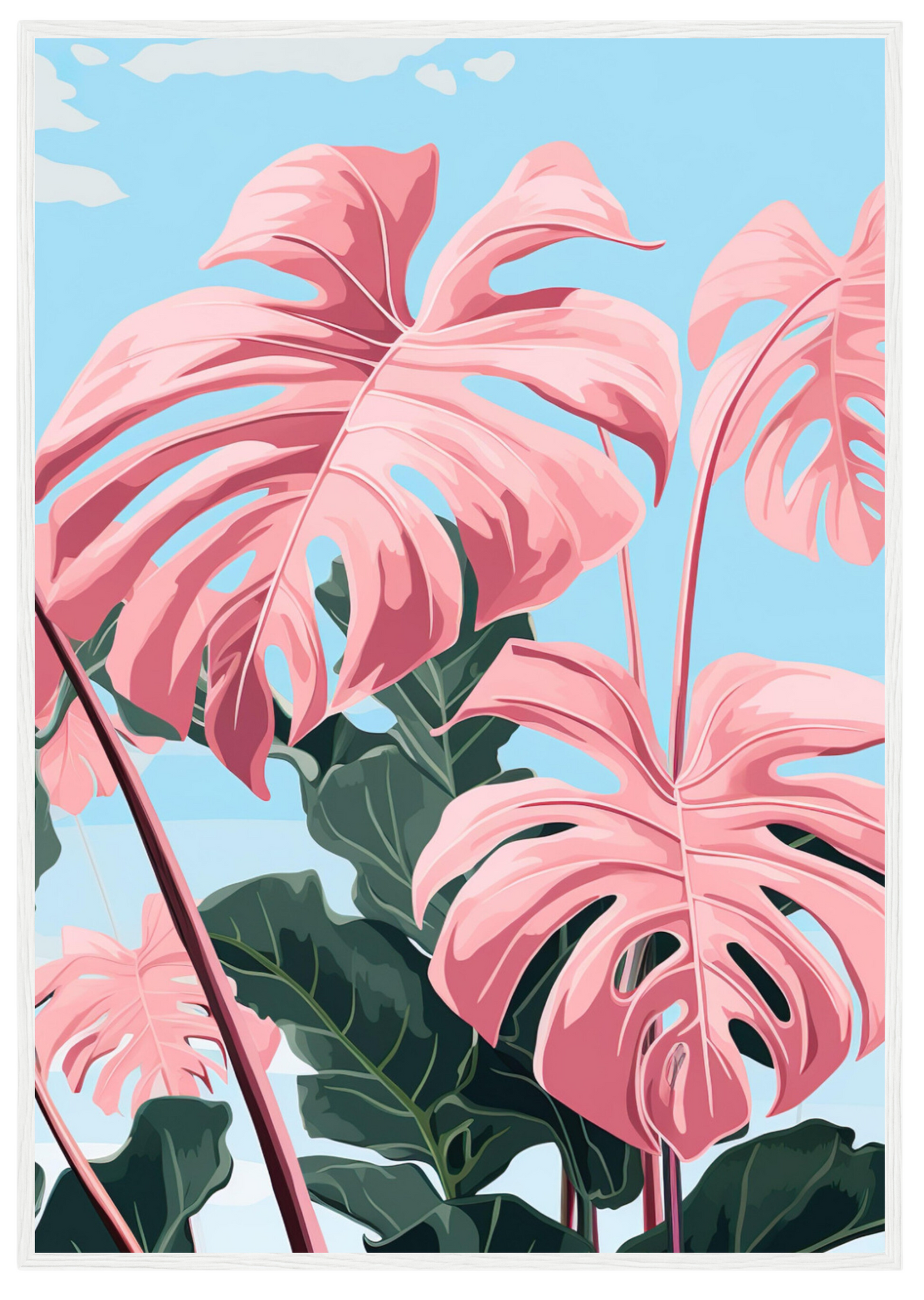 Pink Majesty Monstera Wall Art