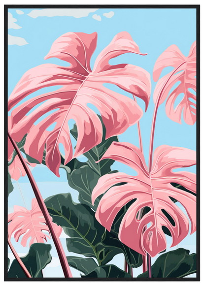 Pink Majesty Monstera Wall Art