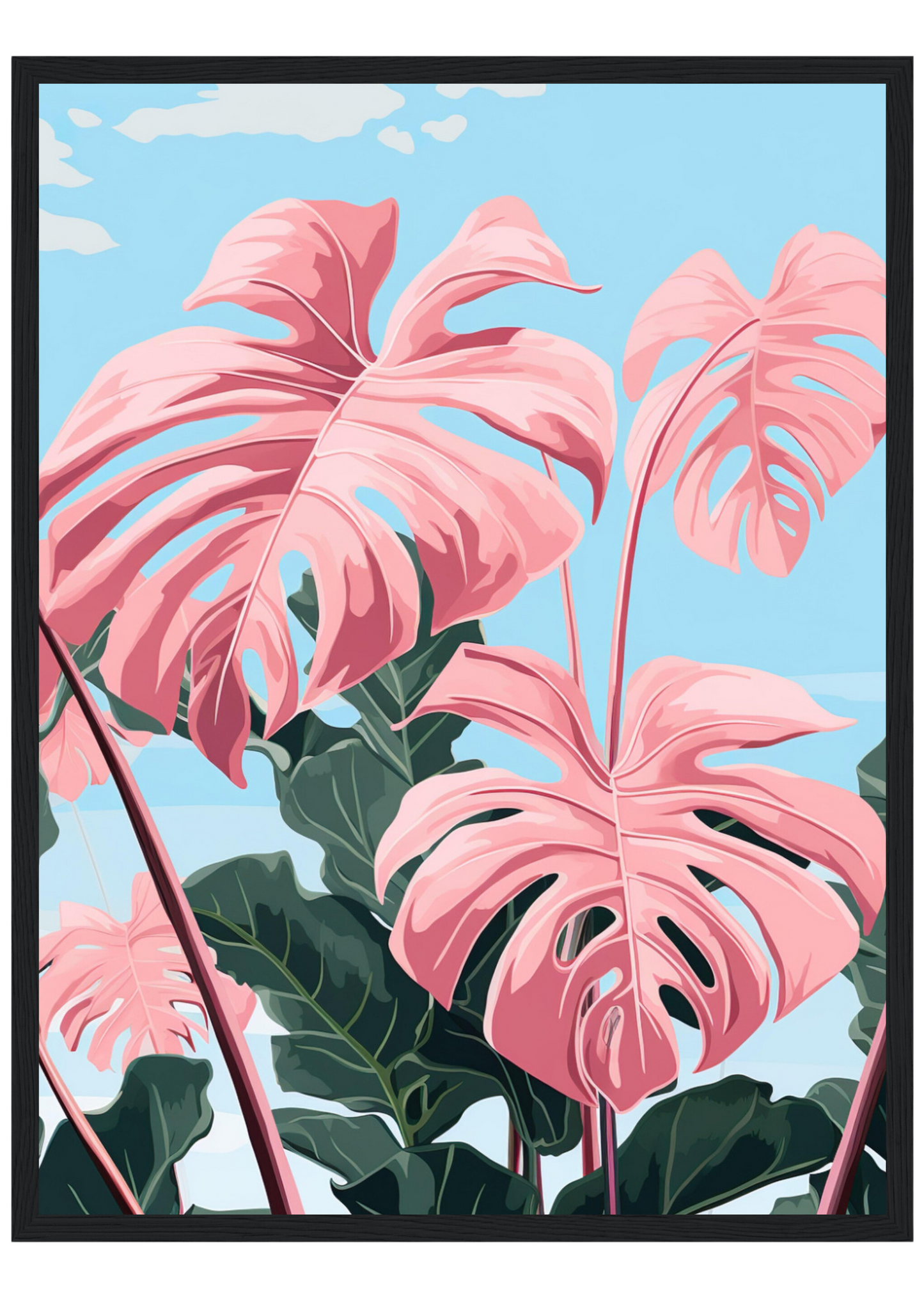 Pink Majesty Monstera Wall Art